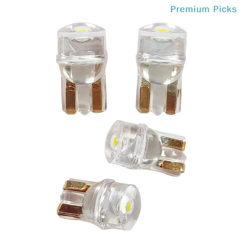 portableT10 LED W5W Car Bulbs 10PCS Anti-Flicker for Auto Dome Reading License Plate Side Marker Lights