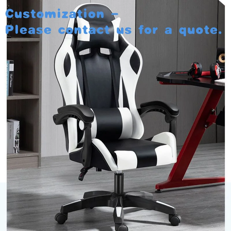 custom.Cheapest Office Gamer Racing Gaming Chair with Optional Footrest and Massage RGB Light Strip and Function