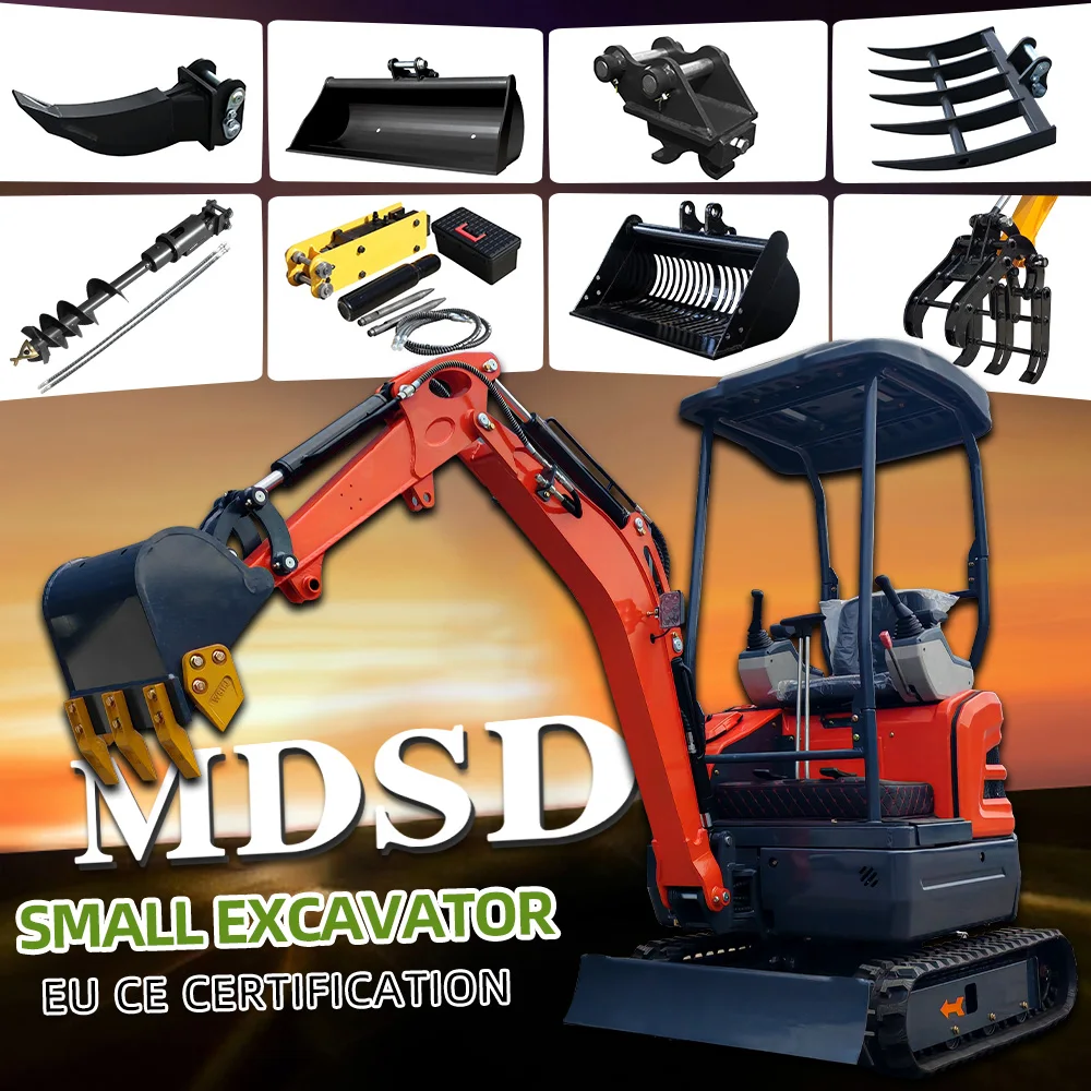 انخفاض سعر جودة عالية حفارة صغيرة مبيعات المصنع مباشرة حفارات زاحفة مزرعة حفار صغير مع حقيبة صغيرة التسليم السريع