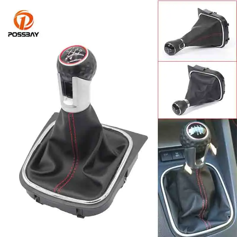 

5 Speed Car Shift Gear Knob with Boot Cover Auto Interior Parts for VW Golf/Rabbit/Jetta MK5 2004 2005 2006 2007 2008 2009