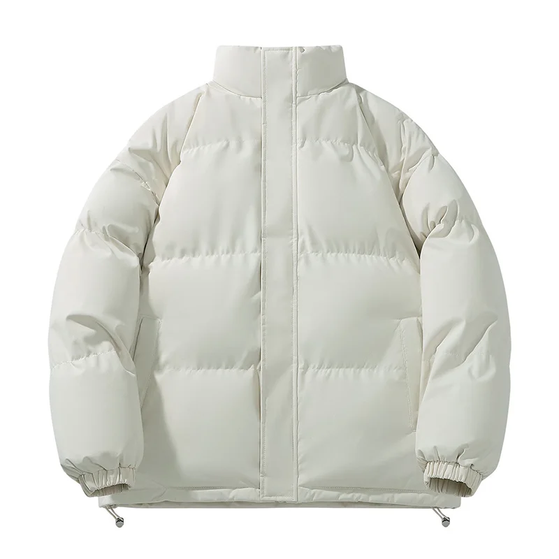 سترة مبطنة بالقطن للرجال شتاء جديد فضفاض بياقة واقفة كاجوال متعدد الاستخدامات مريح عالي الجودة معطف سميك دافئ وقطيفة #1