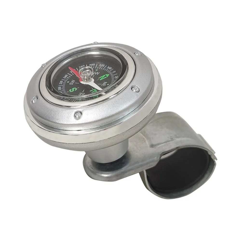 

Portable Car Control Car Steering Wheel Knob Compass Car Accessories Steering Wheel Ball ABS 360-degree Handle Ball Booster