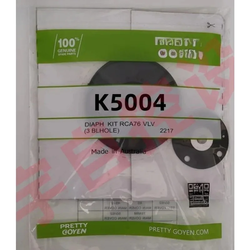 Kit de reparación de diafragma y sellado de válvula de pulso de 2 pulgadas K5004/K5000/CA50T/CA62T para filtros de bolsas y colectores de polvo