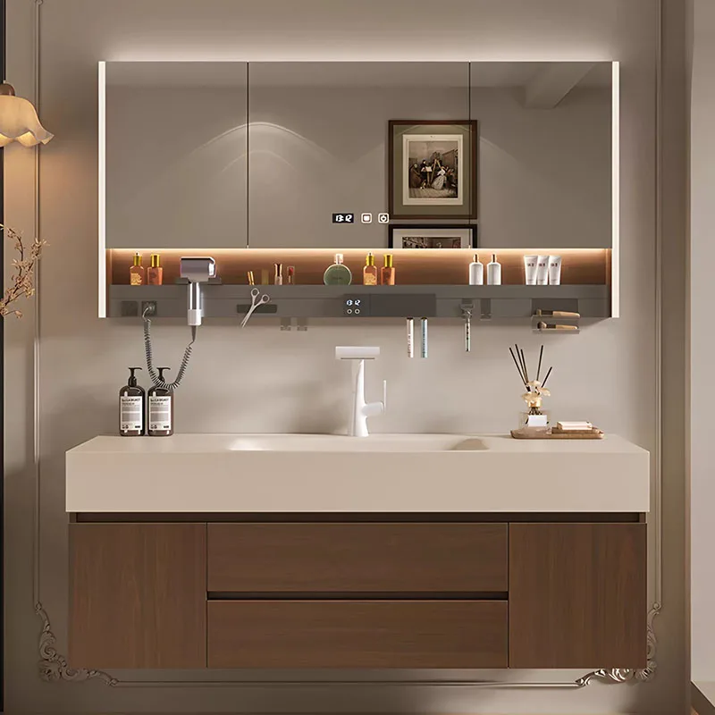 

Wooden Jewelry Cupboard China Skincare Paper Gadgets Bedroom Display Partitions Cupboard Mirror Storage Gabinete Room Furniture