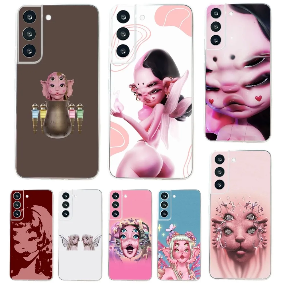 M-Melanie Portals Album Phone Case For Samsung Galaxy A71,70,52,51,40,31,A50,30S,21S,03S,Note20ultra Transparent Cover