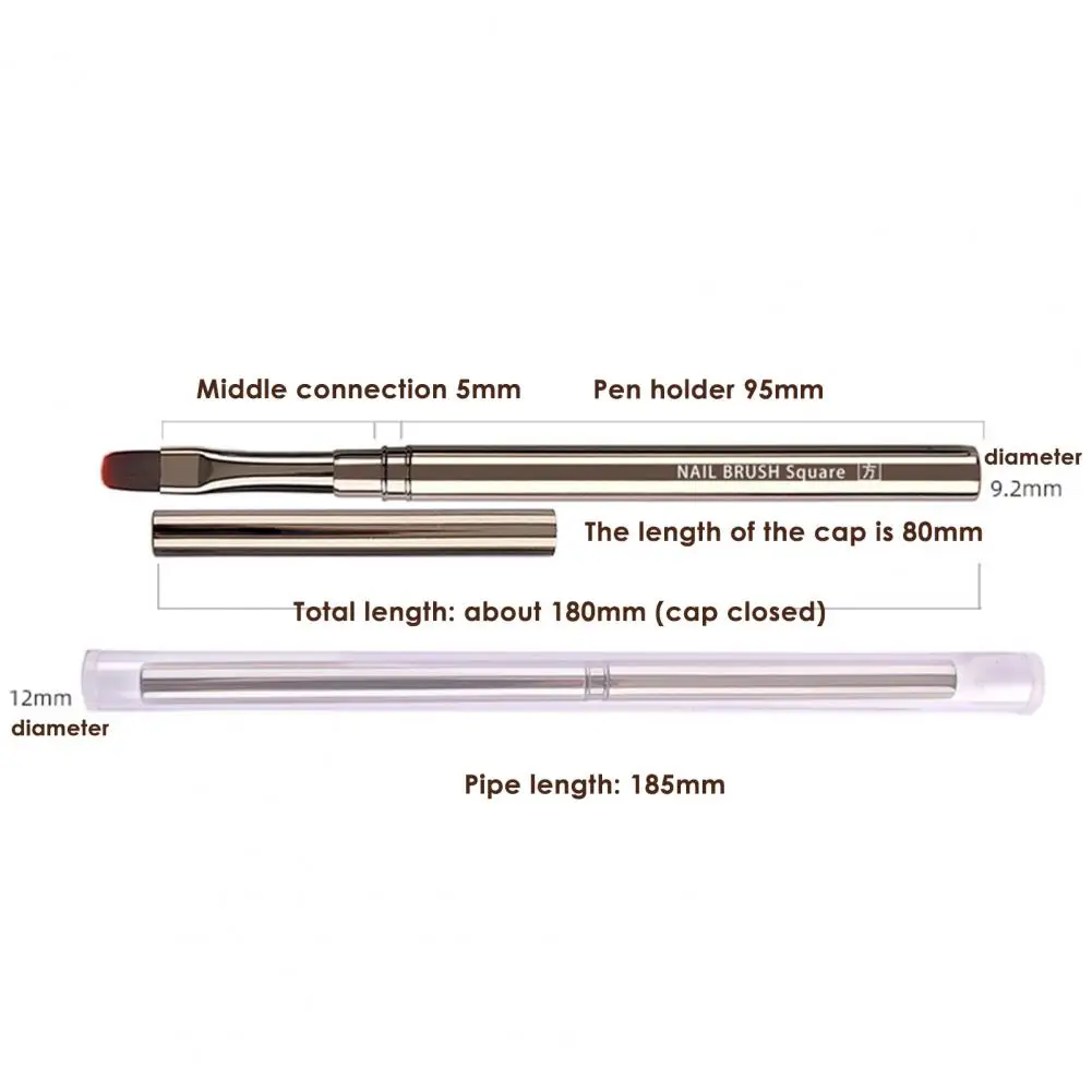 Portable Metal Rod Nail Painting Pen Easy to Operate Nail Painting Pen Comfortable Grip Nail Art Pen Manicure Tool
