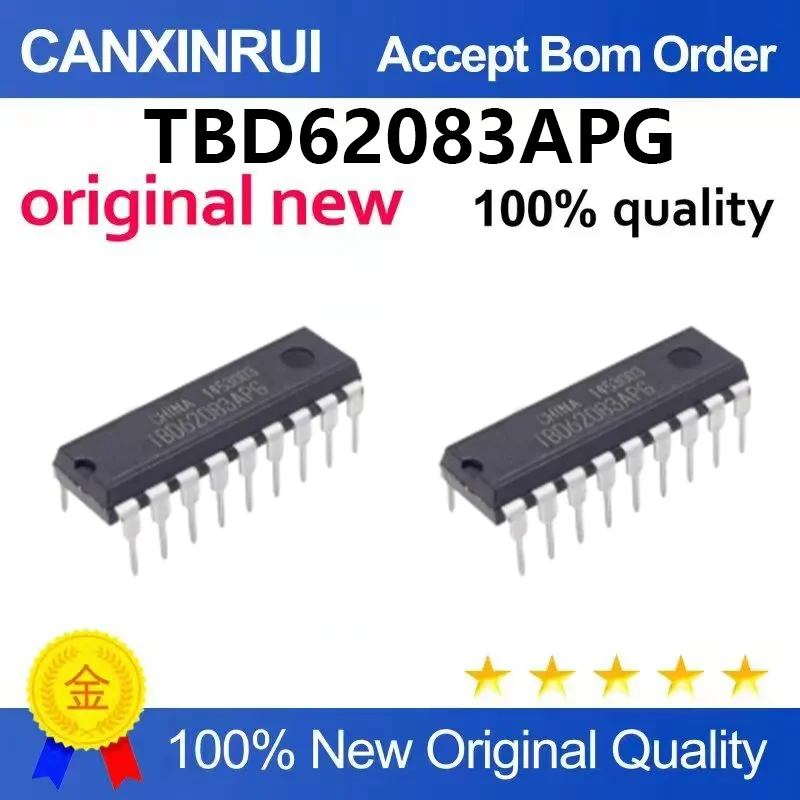 （5pcs-100pcs）New TBD62083APG Direct DIP18 TBD62083 Darlington Transistor Array Driver IC
