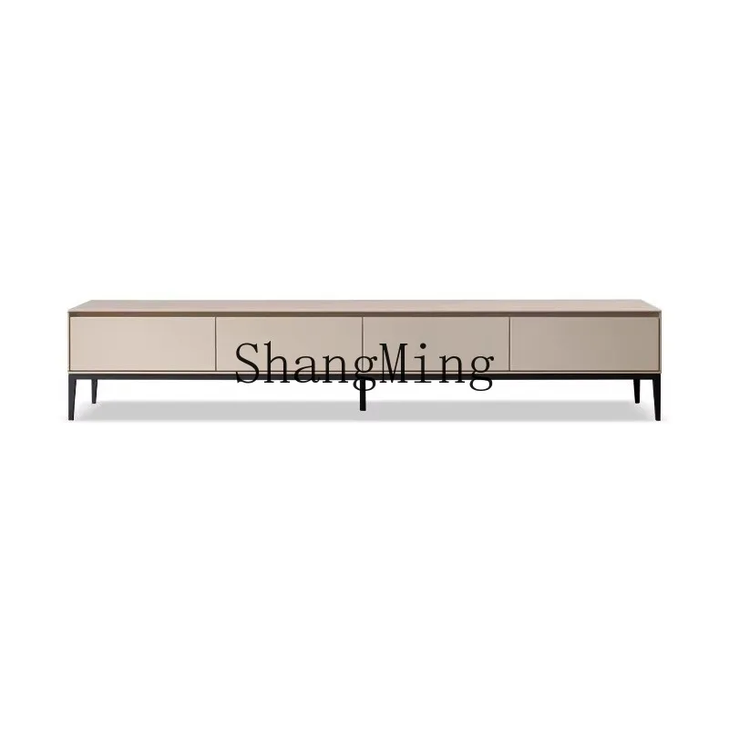 

ZHB Solid Wood TV Cabinet Living Room Household Cream Wind Storage White Storage Floor Cabinet