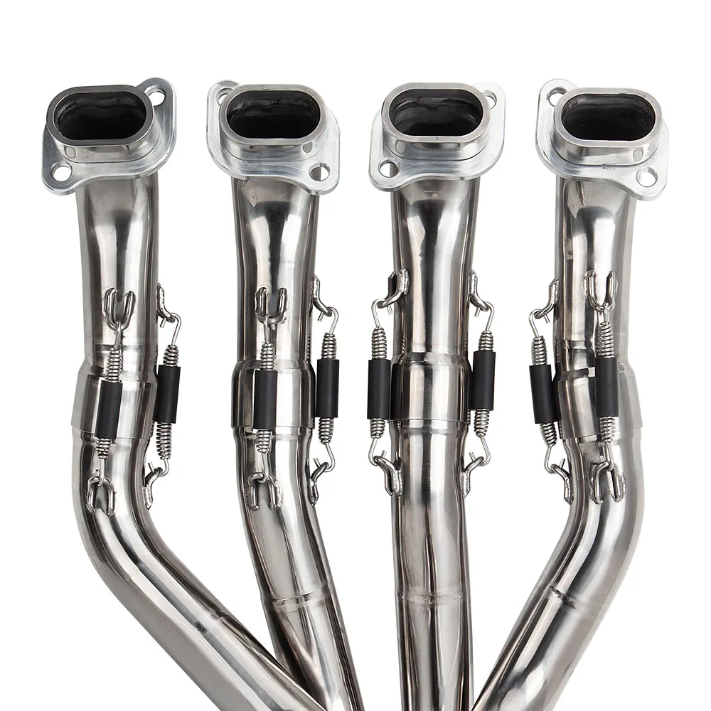 Motorcycle Exhaust Modify Full Titanium Glossy Escape System Kit Front Pipe Muffler with DB Killer for Ninja H2 H2R H2C 5