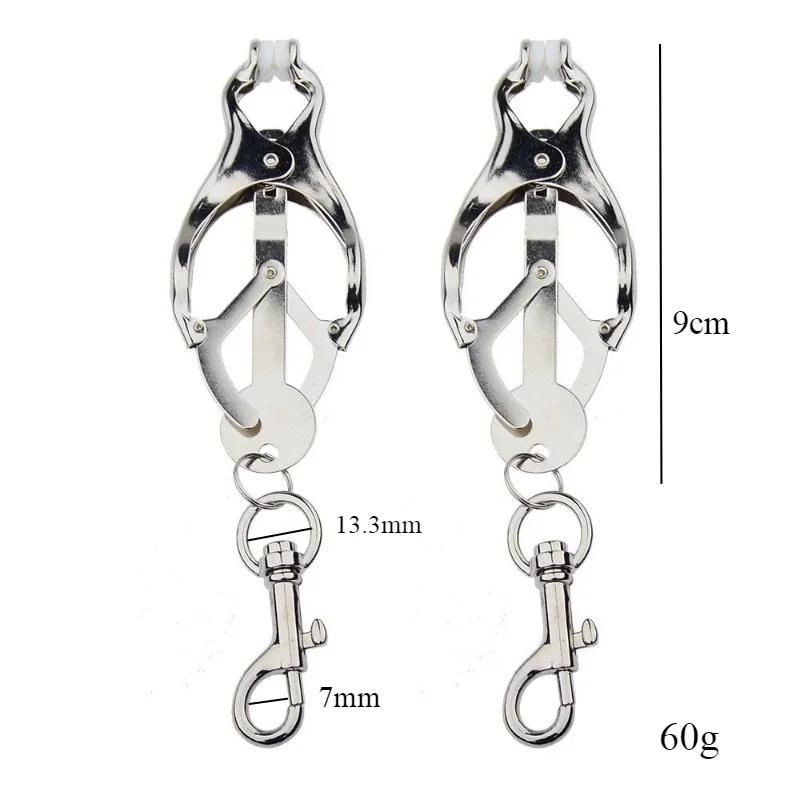 Nipple Clamps Hook Breast Clips Stainless Steel Fun Boobs Erotic Product Clit Pleasure Stimulator Bondage Massager Exercise Game