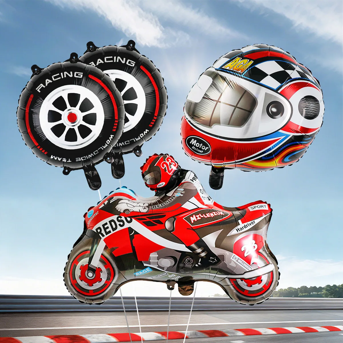 4Pcs Motorcycle The…