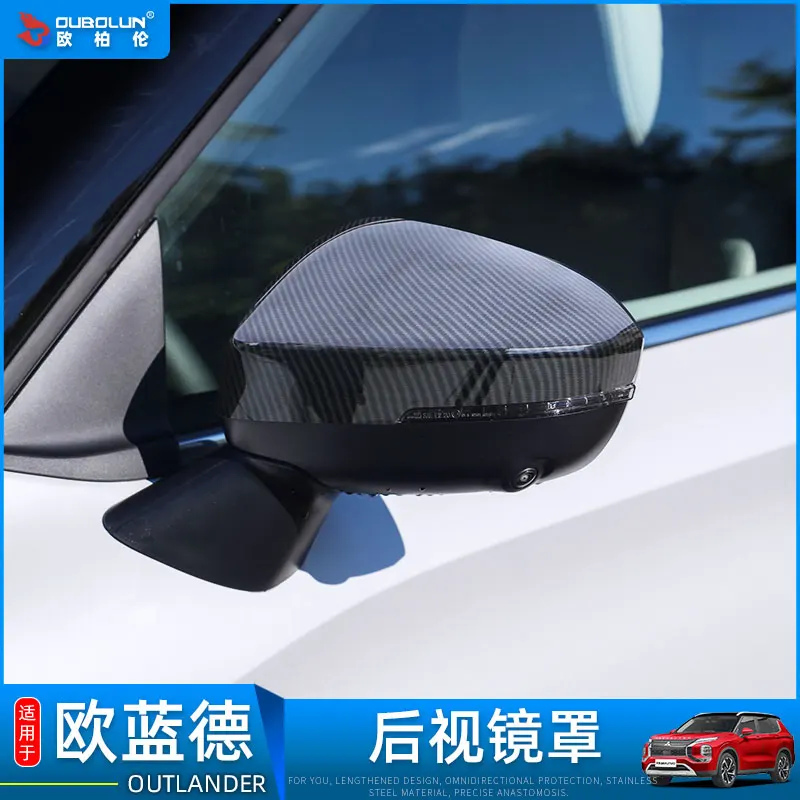 car assecories For Mitsubishi Outlander 2023 Abs Chrome Rearview Mirror Cover Trim/rearview Mirror Decoration Car Styling