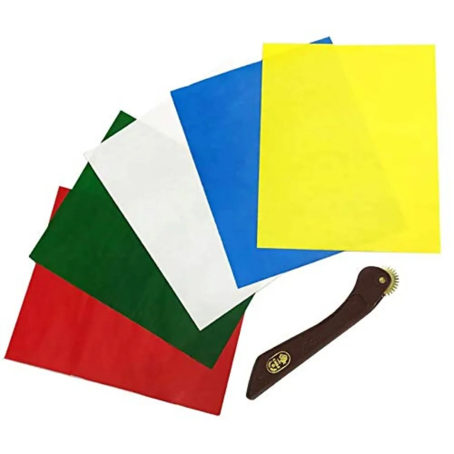 5 Sheets 5 Colors Sewing Carbon Tracing Paper Transfer Paper 9