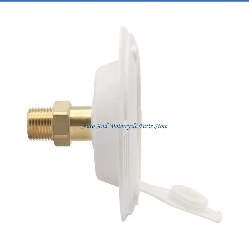 

P9FD Large Brass RVs Water Inlet Fitting Check Valves Design Anti Backflow Corrosion Resistant ABS Housing For Motorhomes