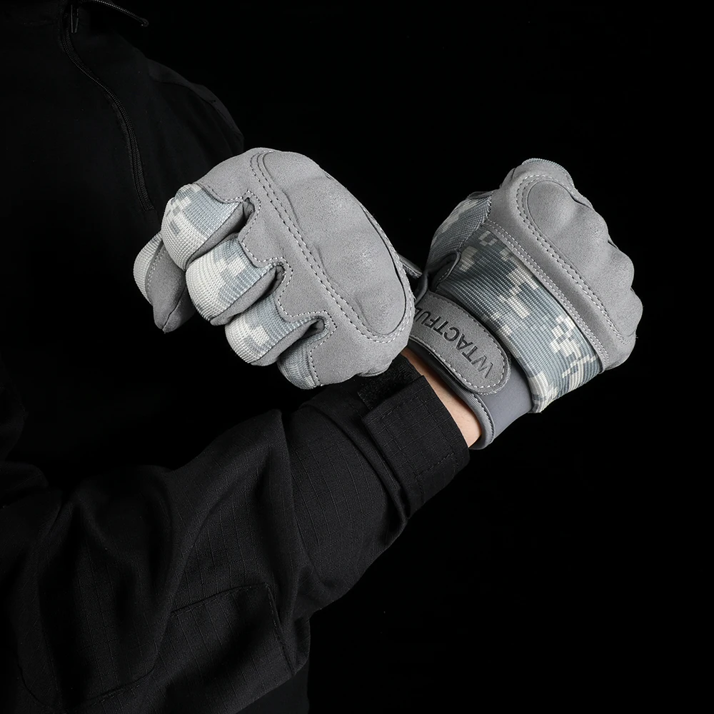 Tactical Glove Non-slip Touch Screen Breathable Full Finger Gloves Shooting Cycling Hiking Protect Gear Men Mittens Carpfishing