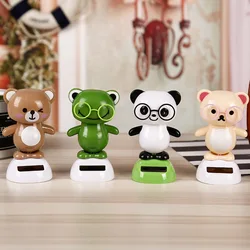 HOT SALE Cartoon Bear Series Solar Toys Funny Creative Fun Crafts Desktop Ornaments Car Decorations Children's Gifts