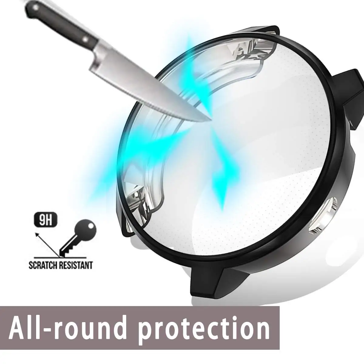 เคสป้องกันด้ามยางซิลิโคนสำหรับนาฬิกา Garmin vivoactive 3เรือนสำหรับ Garmin Vivoactive3ดนตรีกรอบกระเป๋า