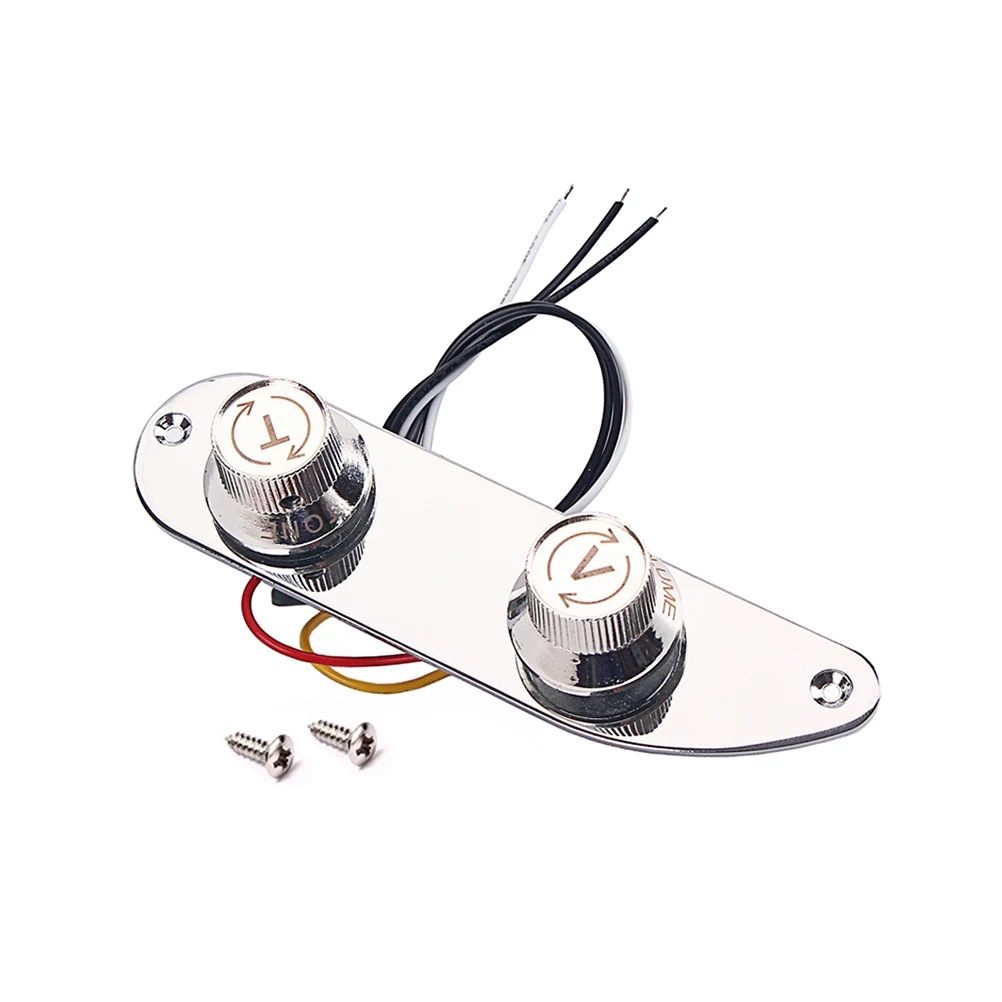 

Guitar Circuit Board Metal Wired Control Plate for Guitars GE217 Harness Knobs Wires Durable High Grade