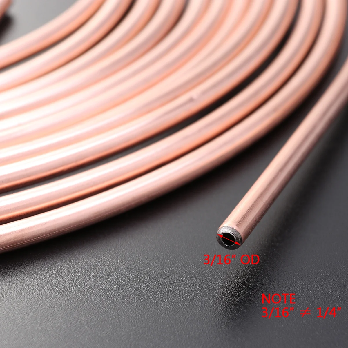 3/16 inch Car Brake Line Copper Plated Liquid Fuel Gas Cable - 25 inch Long brake cable car fuelcable