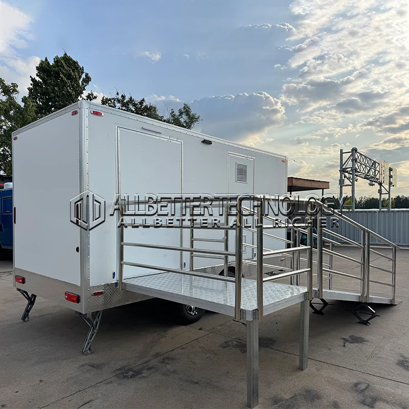 Allbetter Wc Camping Portable Restroom Toilets Mobile Plastic Camp Toilet and Shower Room Outdoor Bathroom Trailer