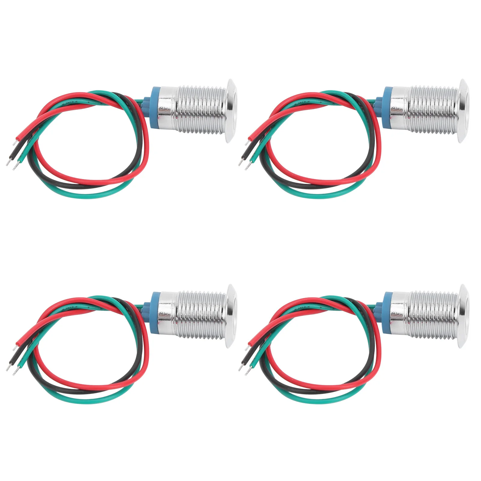 4-conjuntos-de-leds-redondos-pre-cabeados-a-prova-d'Agua-com-luz-de-2-cores-Anodo-comum-eletrodo-de-Anodo-12-24v-led-de-12mm-de-duas-cores-pre-cabeados