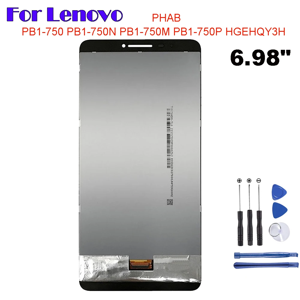 AAA+ For Lenovo PHAB 6.98" PB1-750 PB1-750N PB1-750M PB1-750P HGEHQY3H LCD Display Touch Screen Digitizer Glass Assembly