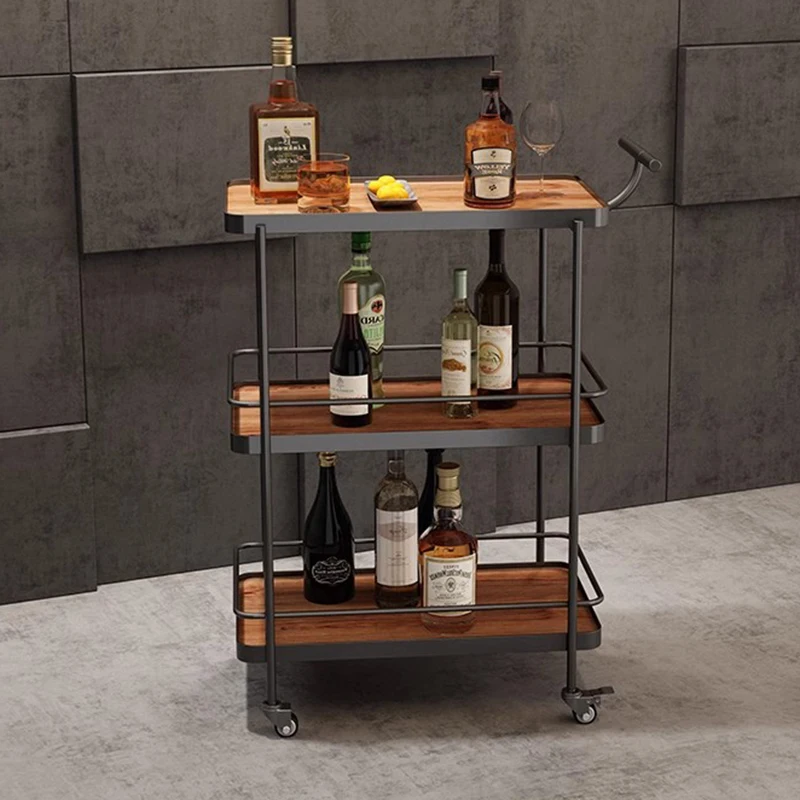 Plato Snack Isla de cocina Estante Bar Vino Especias Bebidas Mercado Carro Entrada Microondas moderno Serveerwagen Muebles auxiliares