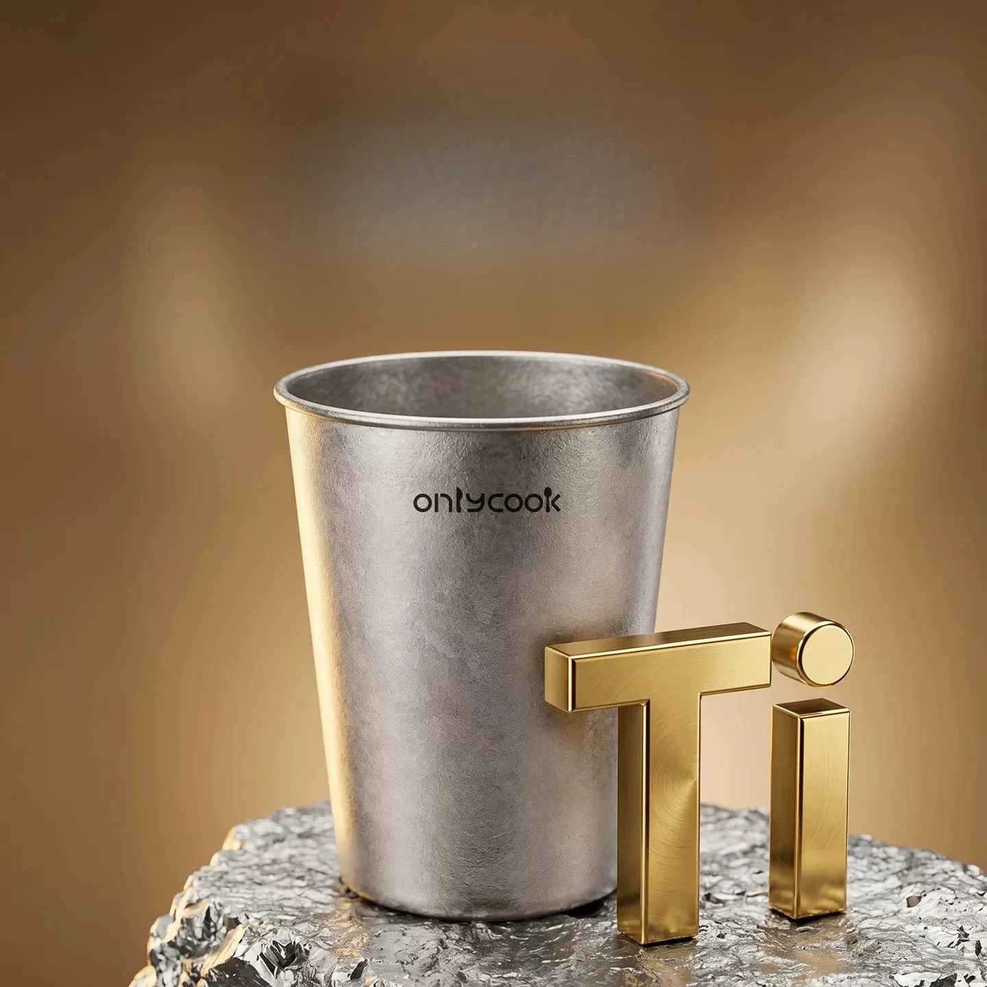 Pure Titanium Mouthwash Cup Lightweight Uncoated Water Cup Portable Travel Toothbrush Cup Home Bathroom Tumbler