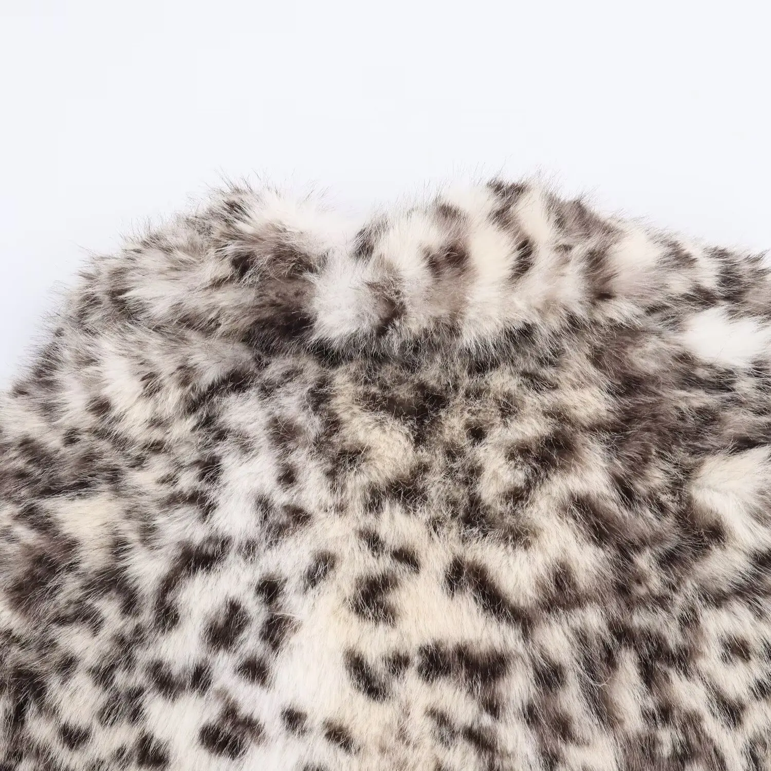 2025 Fashion New Arrival Women's Winter Warm Coat Stylish Long-Sleeve Oversized Warm Coat Leopard Print Faux Fur Coat Women's Tr