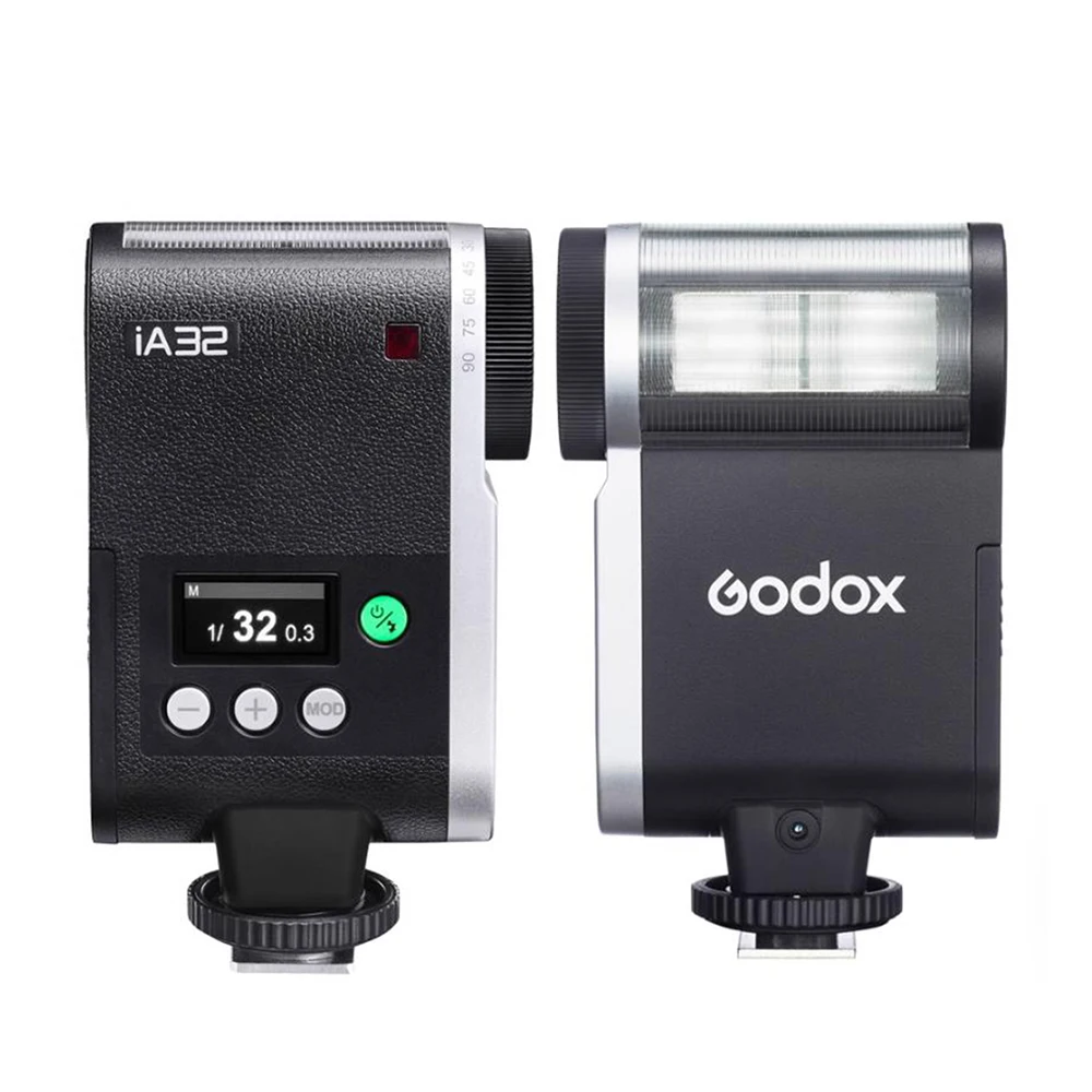 GODOX iFlash iA32 GN15 Mini cámara portátil Flash modos manuales automáticos 8 niveles de potencia Universal contacto único zapata Speedlite