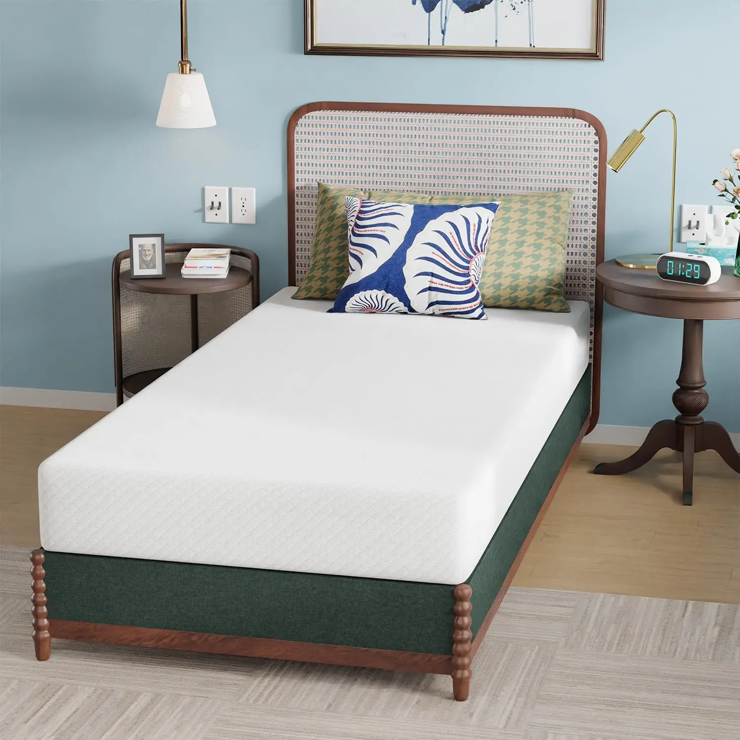 

Gel Memory Foam Twin Mattress for Pressure Relief and Cooling Comfort, Medium Firm, 8 Inch