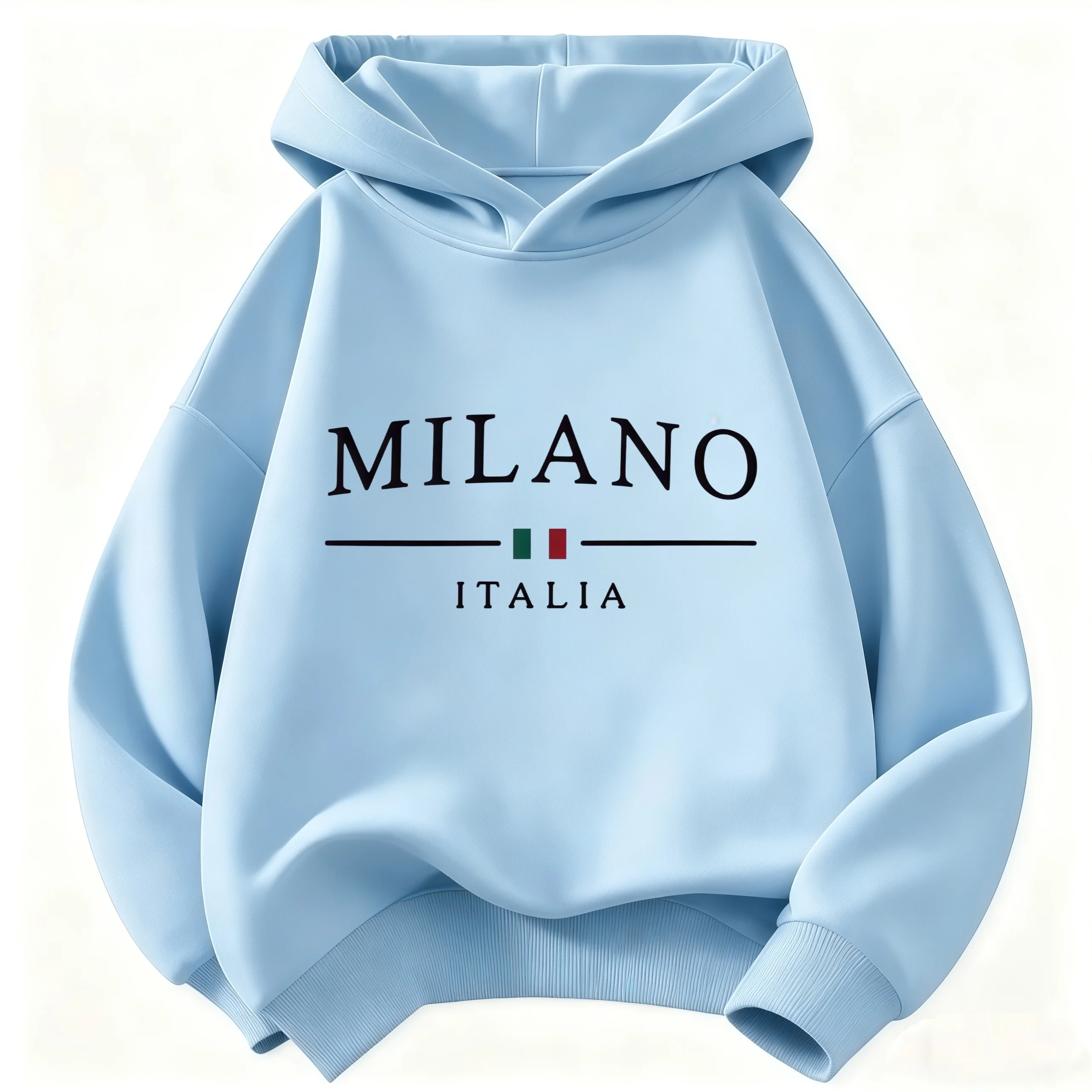 Fashion Milano Italy Letter Printed Funny Hoodie Kids Y2k Children's Sweatshirt Hoody Casual Hoodies for Boys Girls Clothes