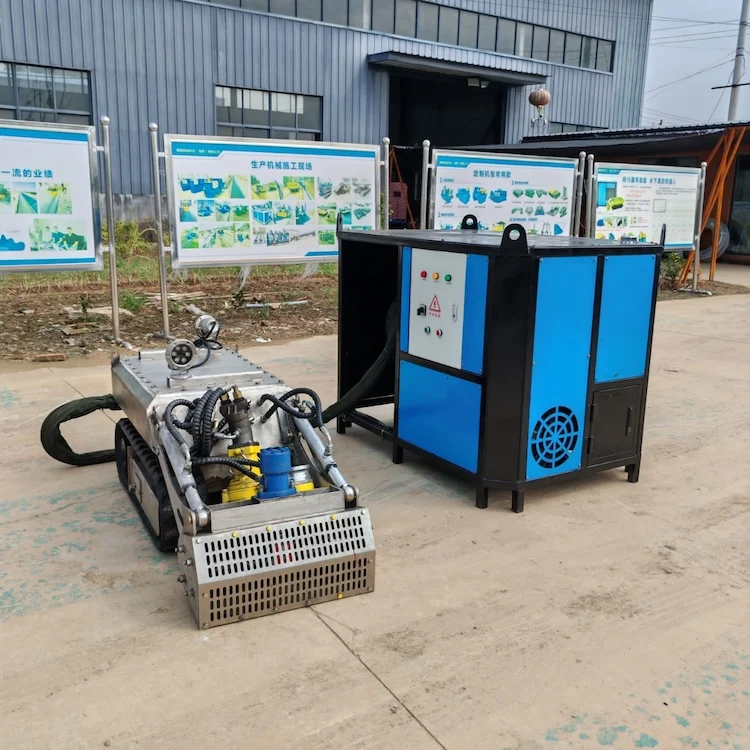 Made In China Tracked Underwater Cleaning Automatic Machine Deep Inside Water Rubber Tracked Robot Price