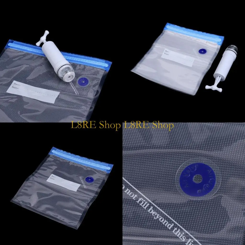 L8RE 5pcs упаковочный пакет+пищевый вакуумный герметик для хранения