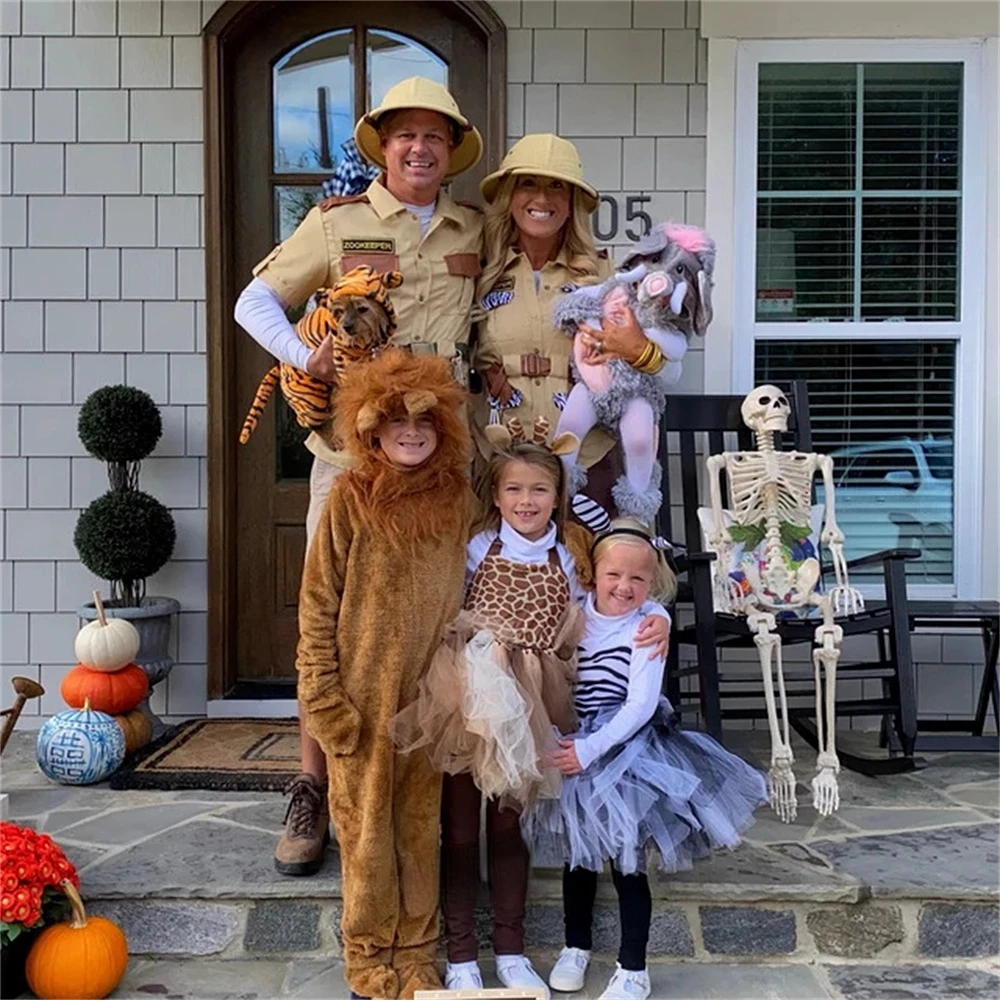 女の子のためのハロウィーンの動物のコスプレ衣装,誕生日パーティーのための夏のスーツ,アナと森のテーマガーゼブラのフレスコ画