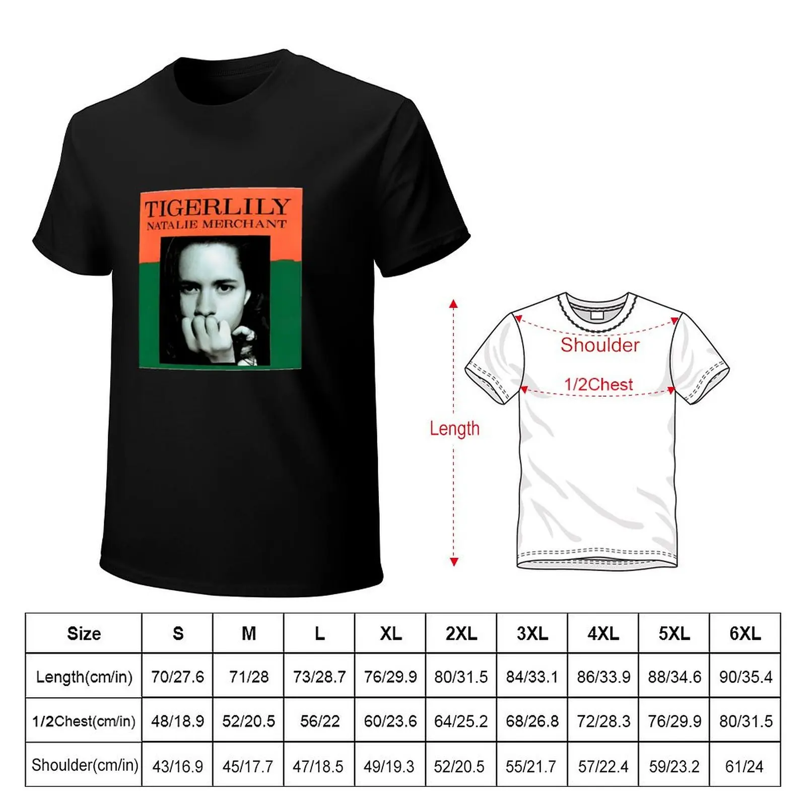 Natalie Merchant Tigerlily T-Shirt Gym Exercise Short Sleeve T-Shirt