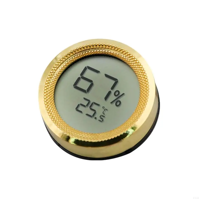 KX4B Mini Digital Display Cigar Hygrometer Thermometer Temperature Gauge for Humidors Cigar Jars Incubators