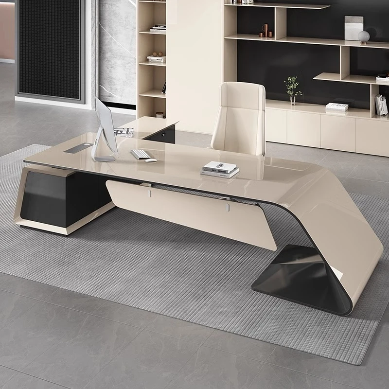 light luxury creative boss table simple modern president manager table indoor ergonomic escritorios de estudio office Furniture