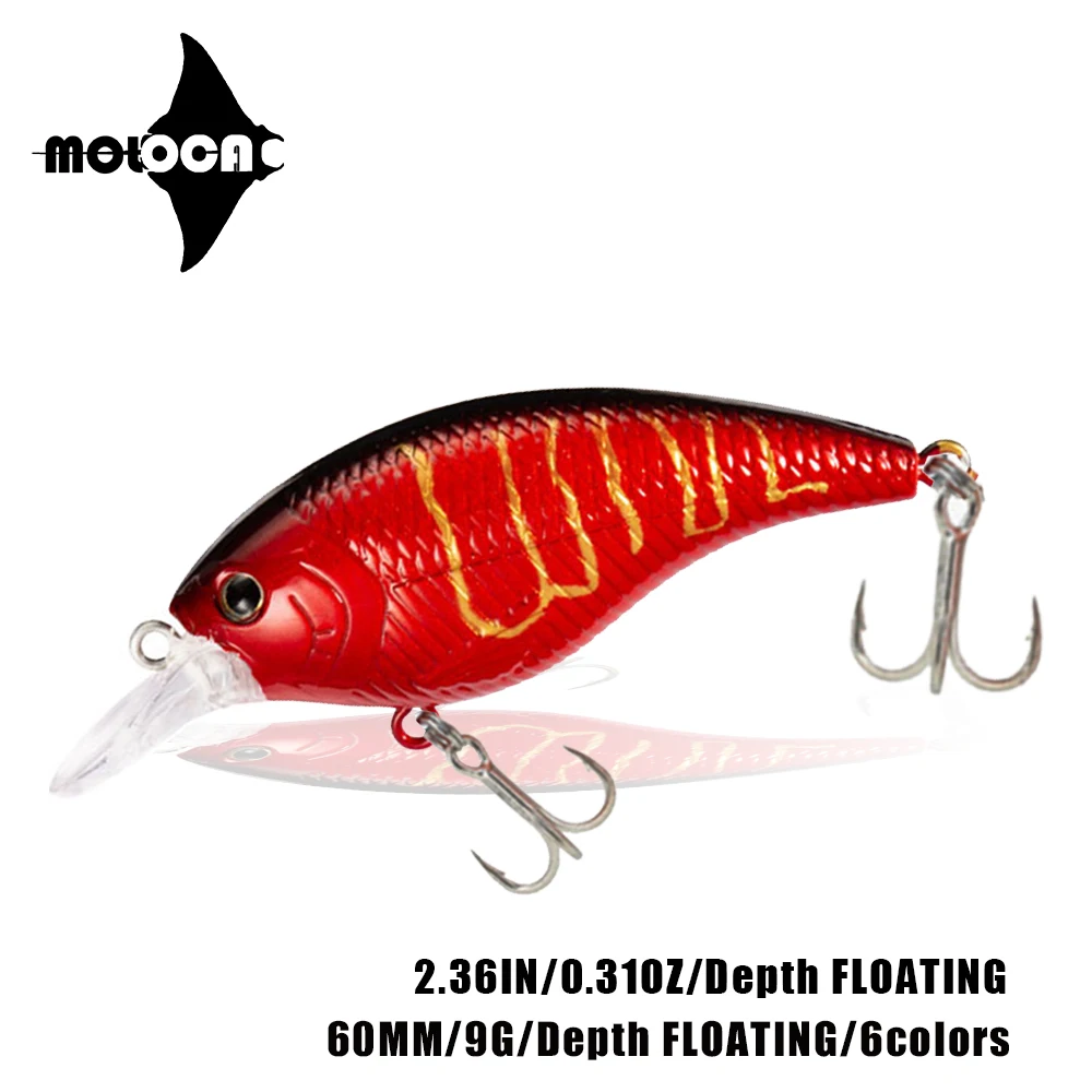 

2022 Fishing Lure Crankbait 60MM 9G Floating Crank Peche Accessoire Leurre Brochet Fish Isca Artificial Angeln Zubehor Equipment