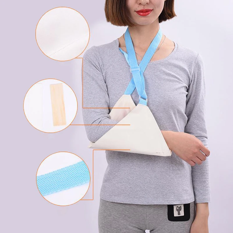 Adjustable Breathable Arm Sling Universal Support Shoulder Strap Brace Immobilizer Wrist Elbow Forearm Support Brace Strap