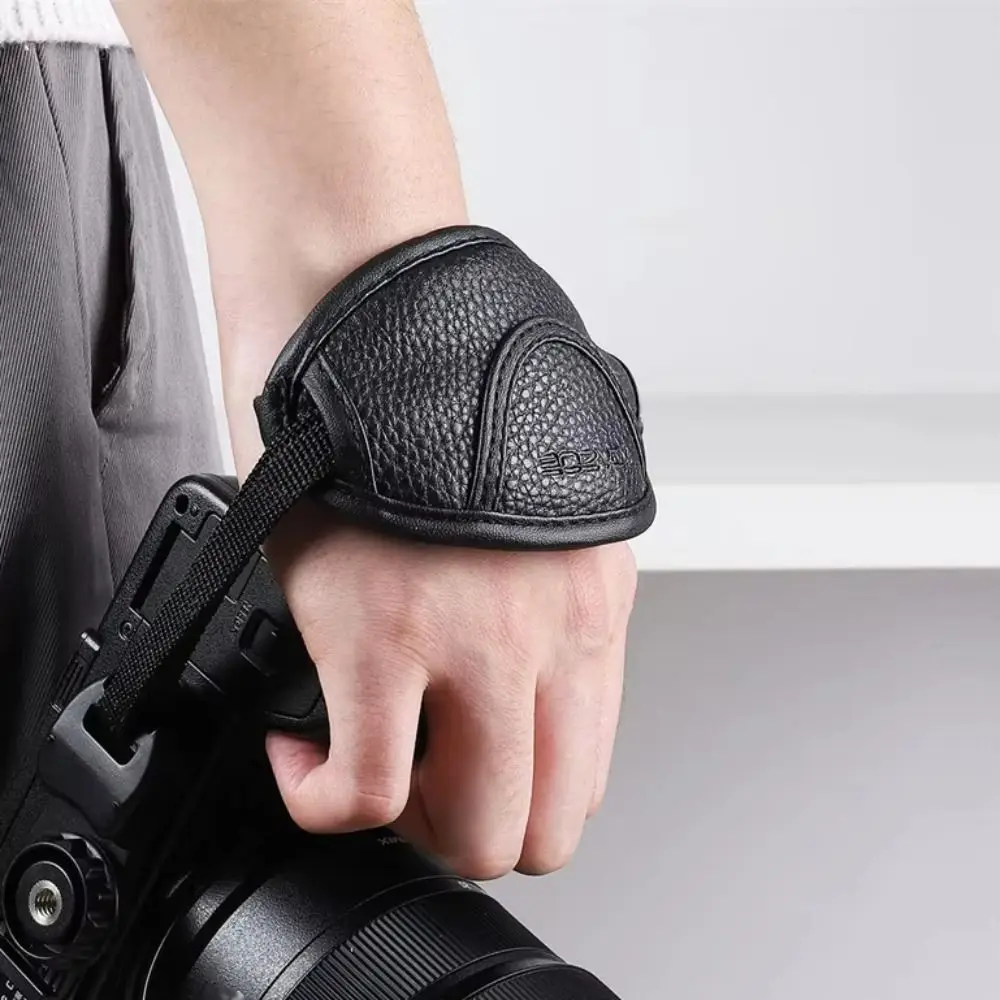 Adjustable Length Camera Hand Strap Anti-Fall Feature Safety Buckle Camera Wrist Strap Padded Design for Nikon/Sony/Canon