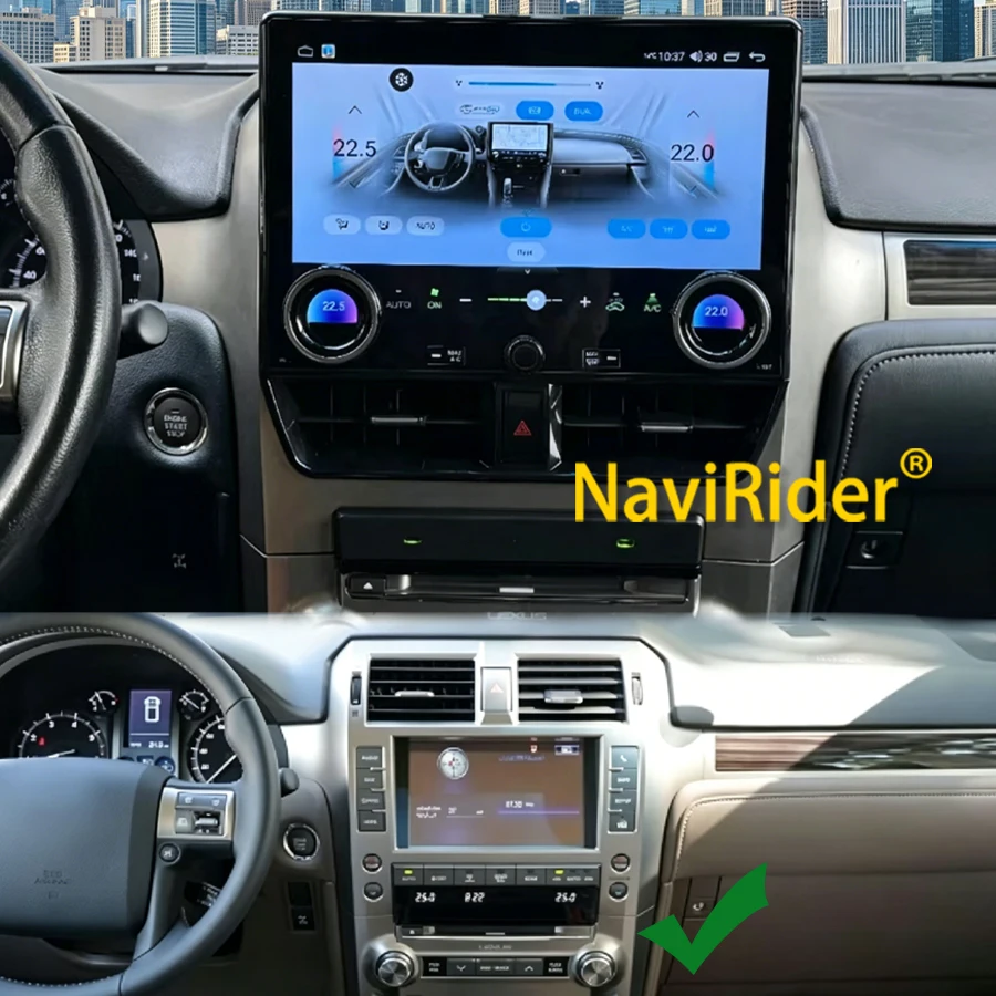 

Yes 256GB Car Radio Android 14 12.5 Inch For Lexus GX400/GX460 2010-2022 WIFI GPS Navigation Multimedia BT Apple Carplay Player