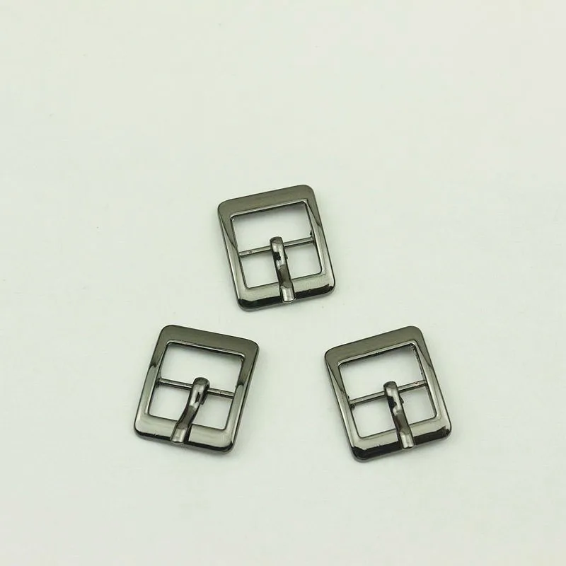 30Pcs 15mm Metal Pin Clasp Belt Buckle Bag Strap Adjust Triglide Hook Webbing Slider Clip Buckles DIY Shoe Decor Button