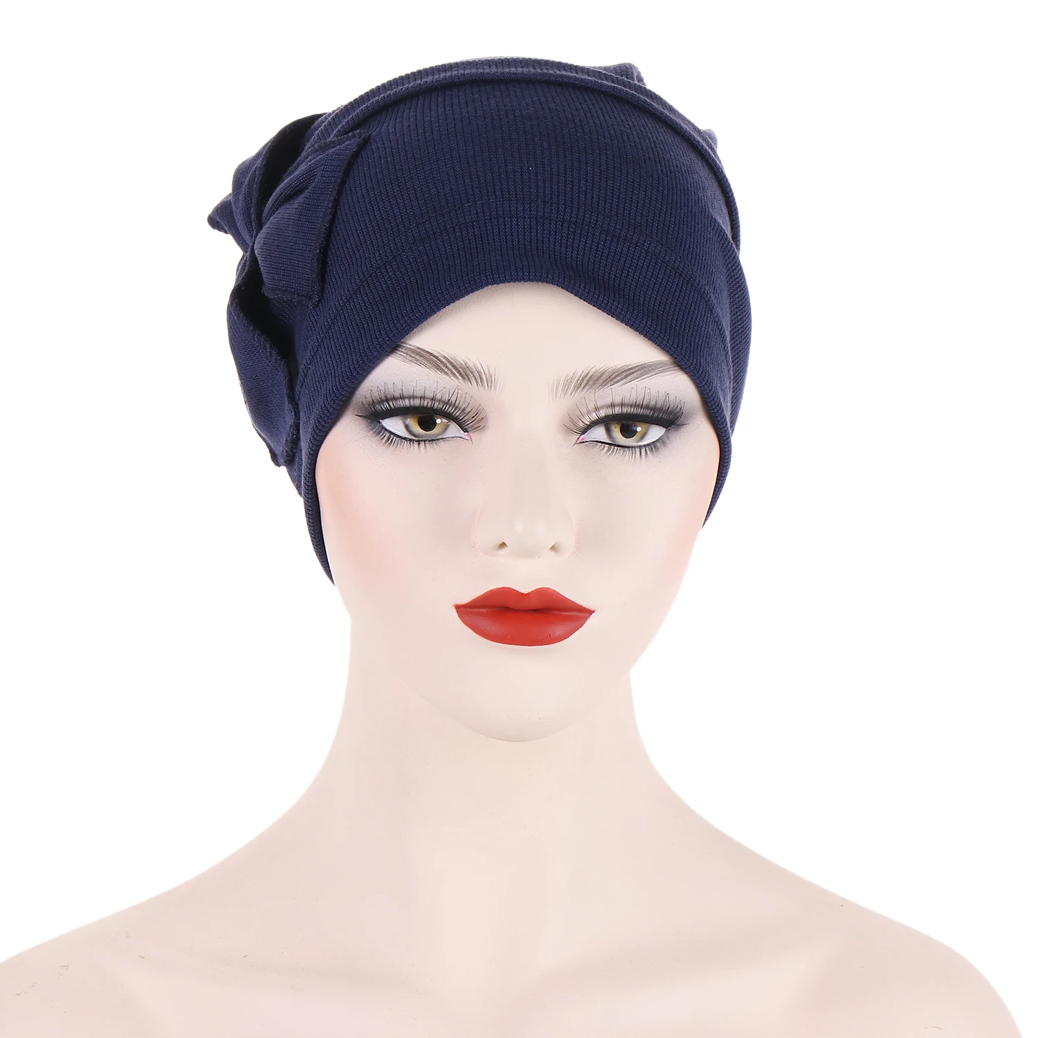 Thread Side Bow Women Hijab Muslim Chemo Hair Loss Cap Hijab Turban Headwear Wrap Scarf Arab Bonnet Cover Cancer Hat