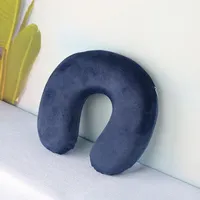 Home Accessories Tools Neck Pillow Pvc U-shaped Support Headrest Useful Car Air Flight Office Pillow Short Plush Fabric Cover