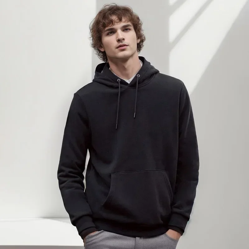 For Customization Custom Fleece T-shirt Pullover Hoodie Sweater Blank Basic Solid Sweatshirt Hoodies Men