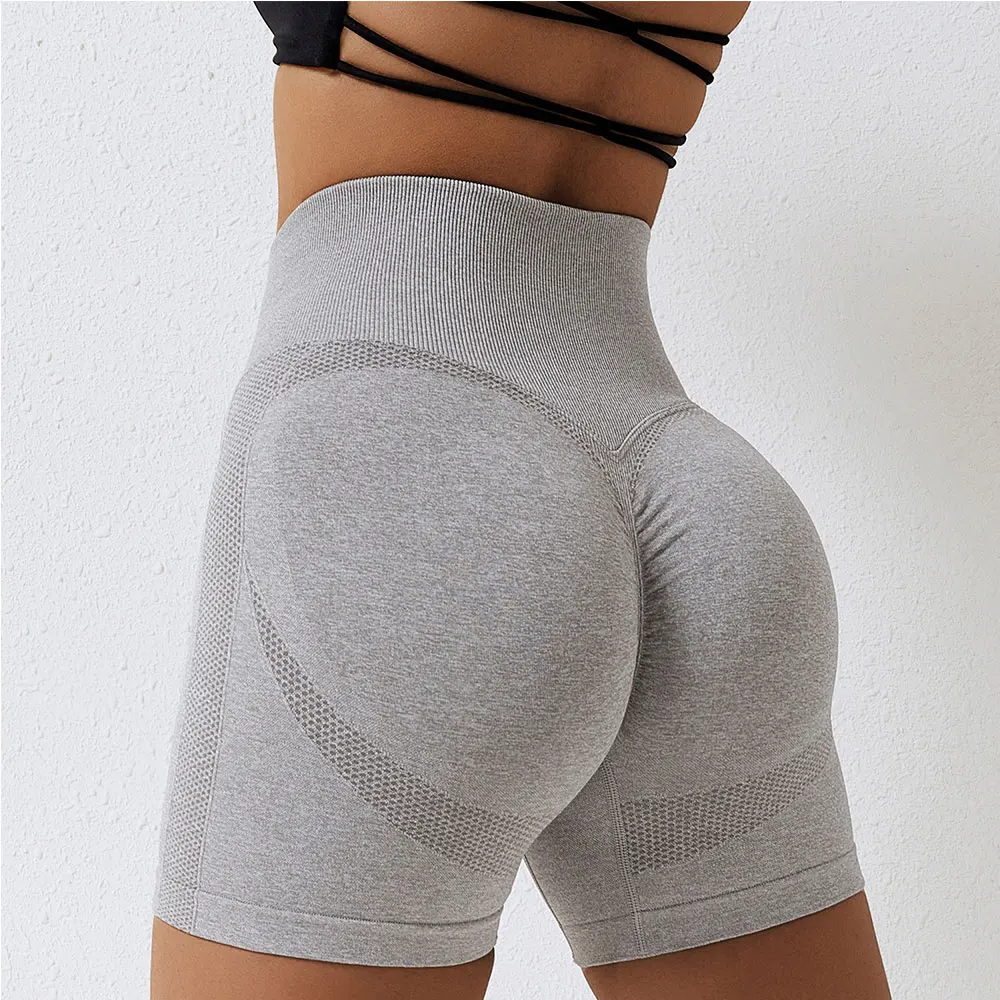 New Yoga Shorts Lady High Waist Workout Shorts Fitness Yoga Lift Butt Fitness Women Yoga Gym Running Short Pants Sportswear