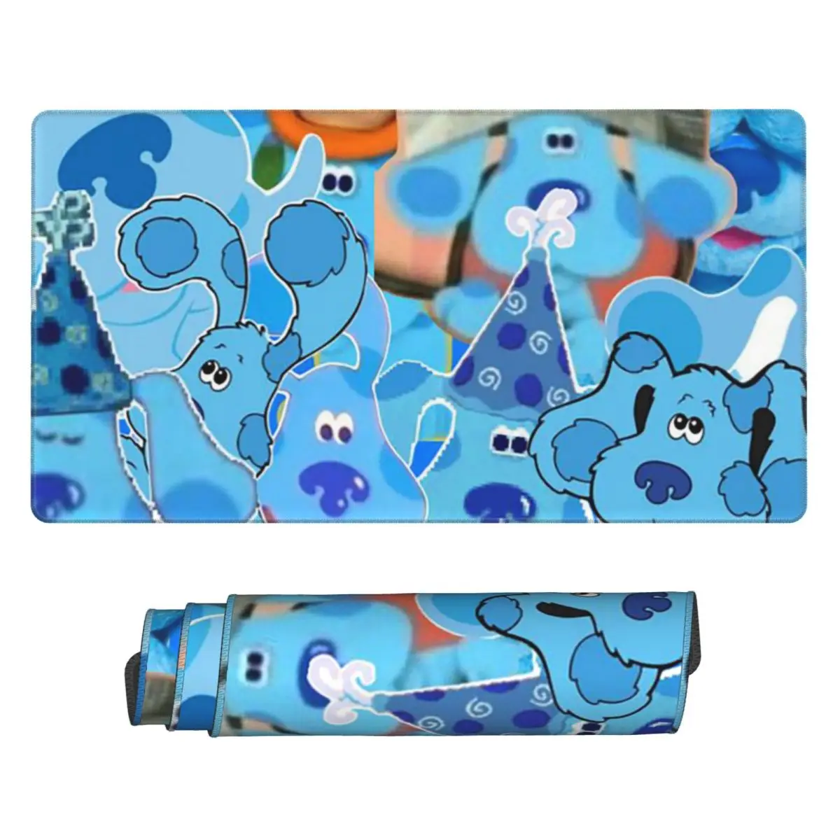 

Large Mouse Pad Blue's Clues Blue Dog Cartoon Gamer PC Laptop Mats Keyboard Carpet Computer Gaming Office Accessories Desk Mat