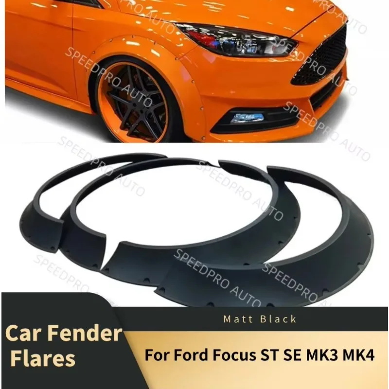 

Car Fender Flares For F0rd Focus ST SE MK3 MK4 Flexible Extra Wide Wheel Arches Body Kit Mudguard Widebody Cover Car Accessories