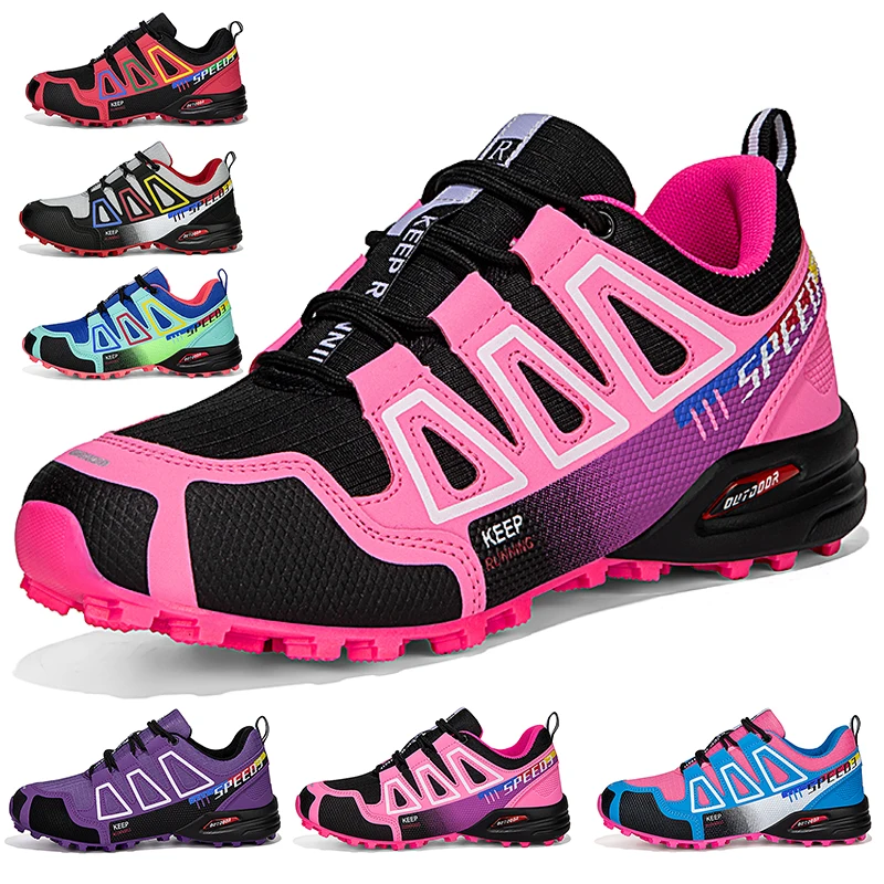 

Women Hiking Shoes Fashionable Comfortable Hiking Sports Shoes Outdoor Non-Slip Hiking Training Hunting Shoes Women Cycling Shoe